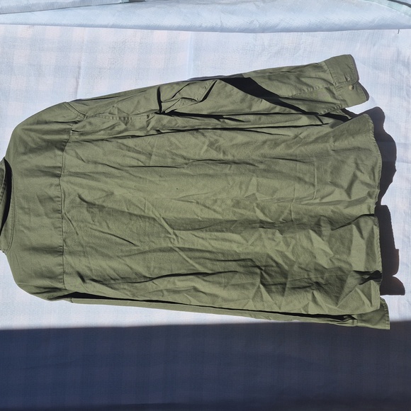 Wrangler Men's Olive Green Button Down Shirt Jacket - Picture 5 of 7